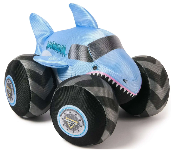 Plush Monster Jam Monster Truck with Sound Effects -MEGALODON