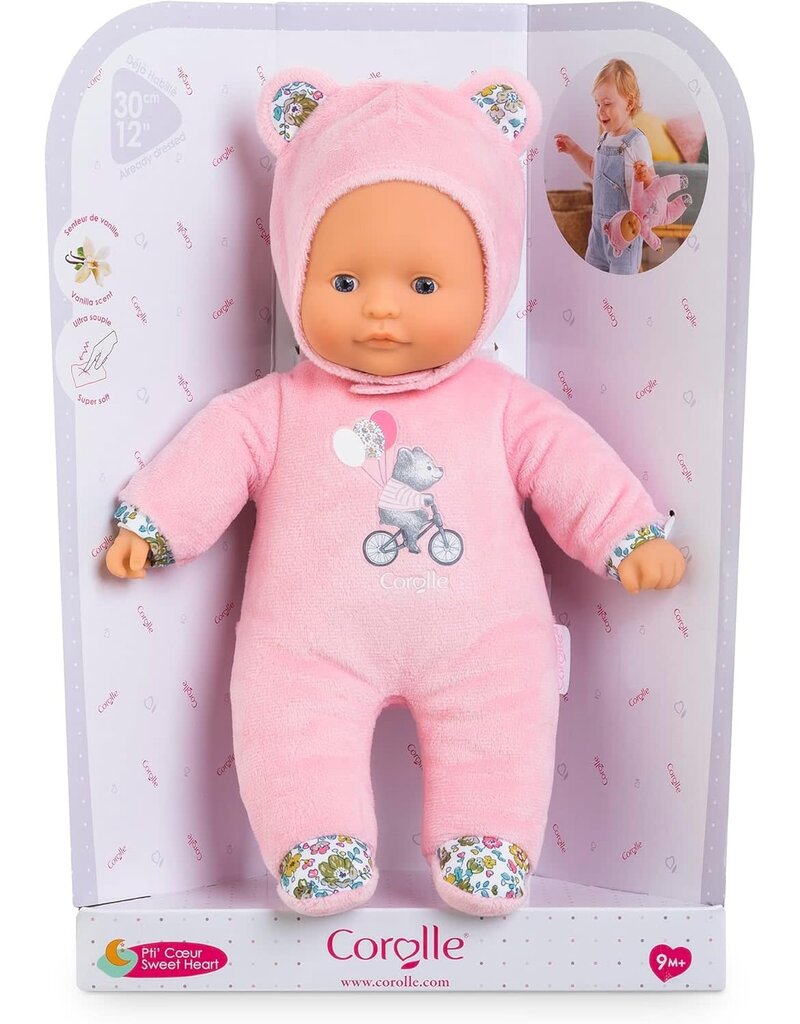 Corolle Sweet Heart Pink Bear Doll