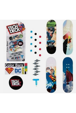 techdeck Tech Deck Ultra DLX Fingerboard ( 4 Pack) -Color Bars - Spiderman, DC, Superman