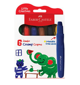 Faber-Castell Art Supplies Jumbo Creamy Crayons (6)