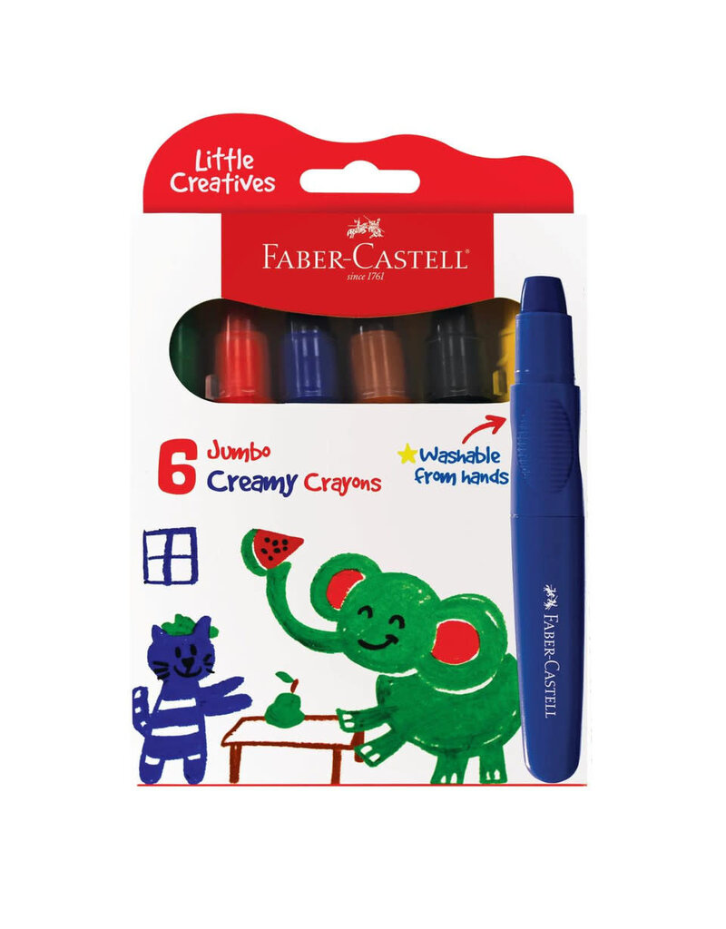 Faber-Castell Art Supplies Jumbo Creamy Crayons (6)