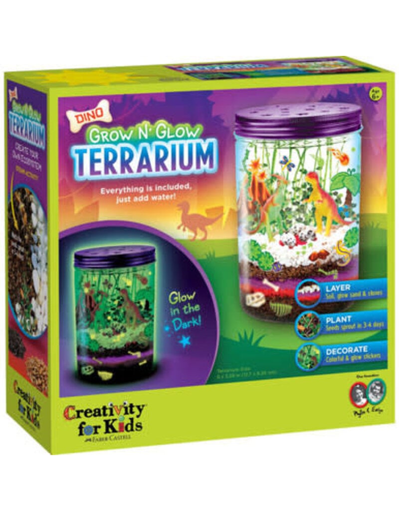 Creativity for Kids Craft Kit Grow N' Glow Terrarium Dino