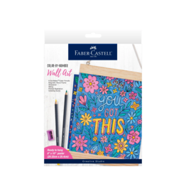 Faber-Castell Craft Kit Color By Number - Wall Art "You Got This"