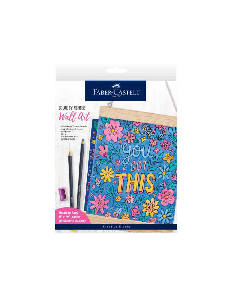 Faber-Castell Craft Kit Color By Number - Wall Art "You Got This"