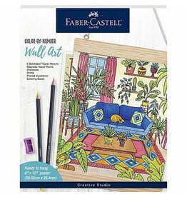Faber-Castell Craft Kit Color By Number - Wall Art Plant Room
