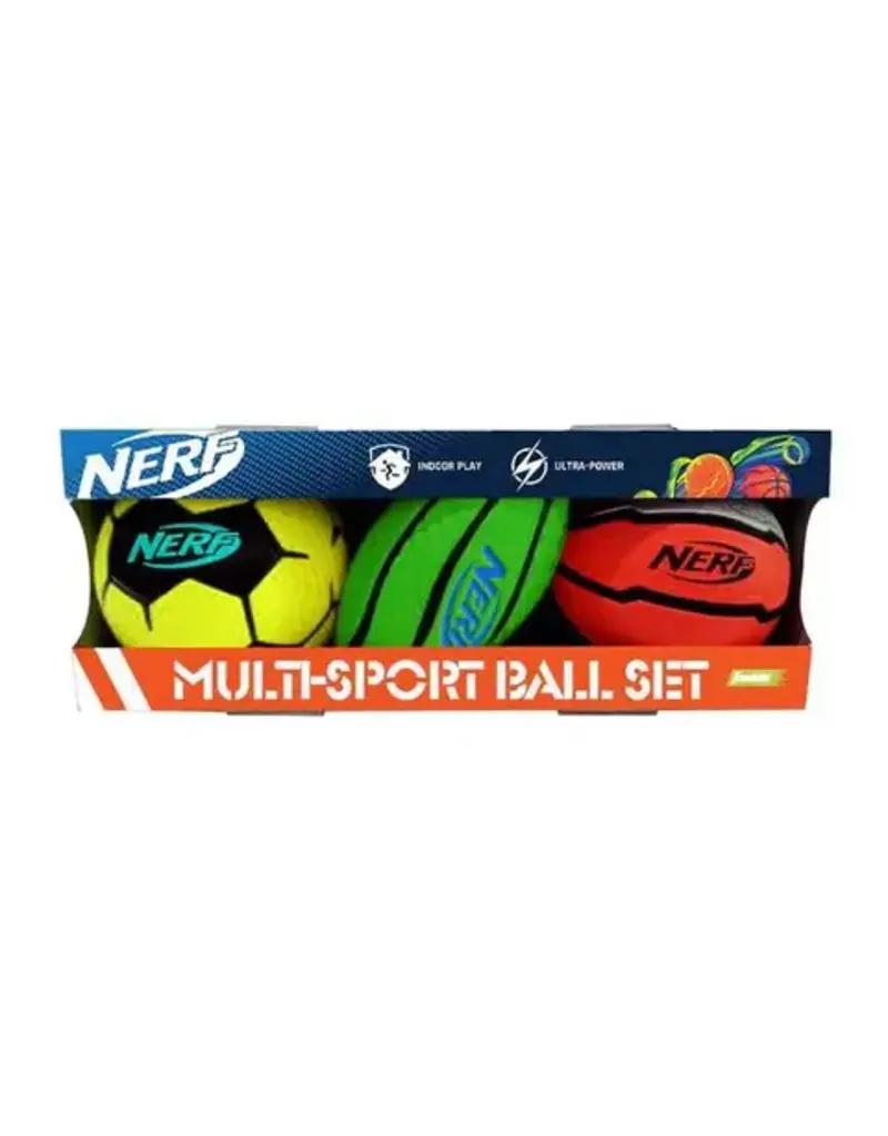 Franklin Sports Outdoor Nerf Mini Foam Ball Set (3 Pack)