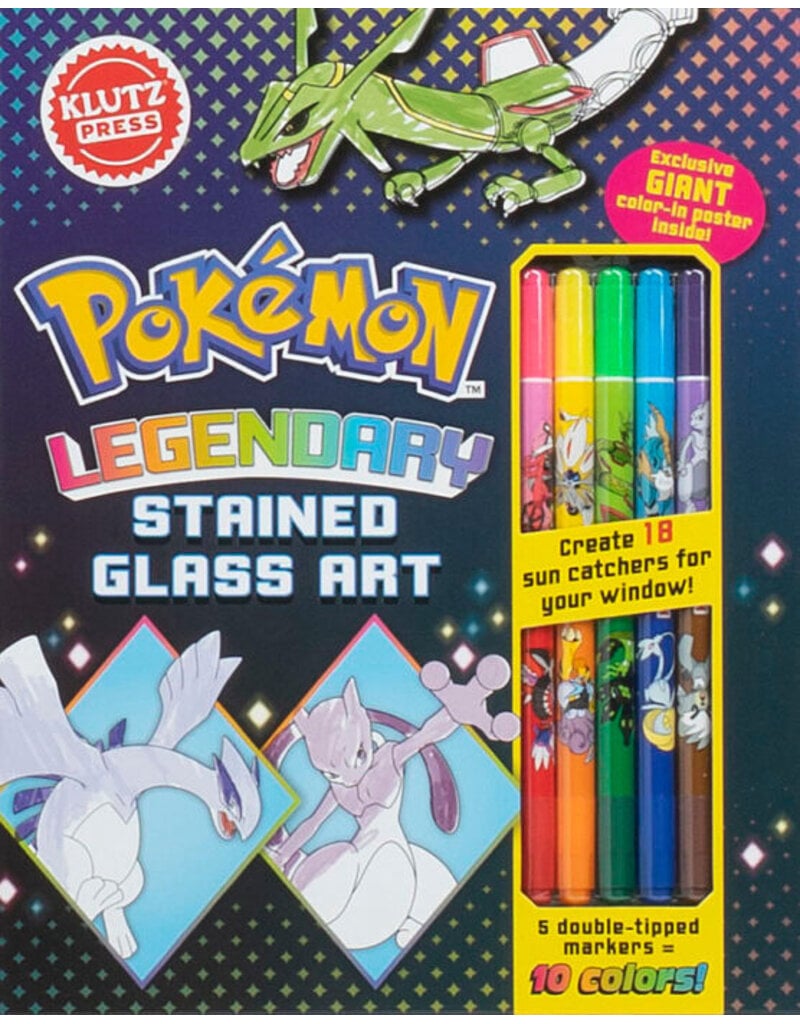 Klutz Klutz Pokemon Legendary Stained Glass Art