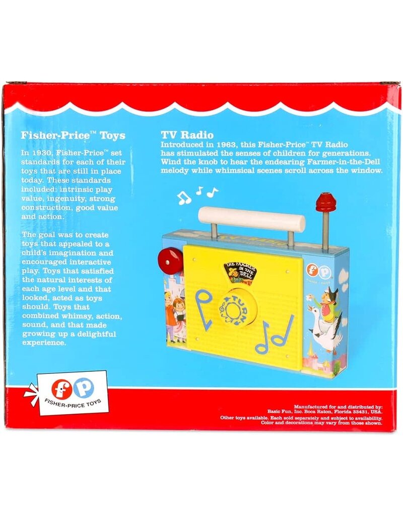 Basic Fun Inc. Pretend Play Fisher Price TV Radio