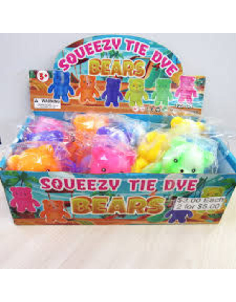 Jo's Dream Squeezy Tie Dye Bears