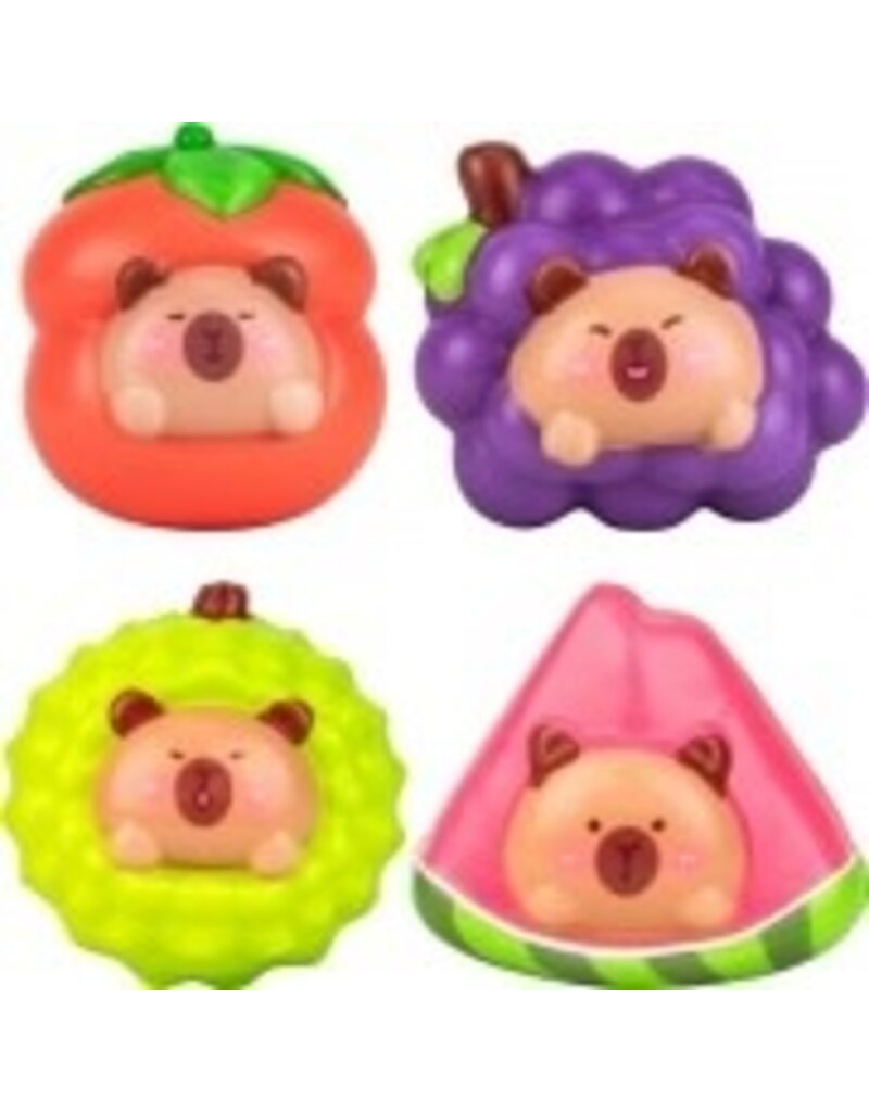 Jo's Dream Squishies Bagged Capybara in Fruit (Single Squishy)