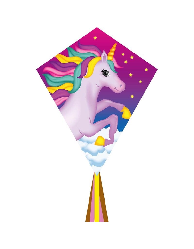HQ Kites and Designs Ecoline Kids Kite: Eddy Unicorn 70cm