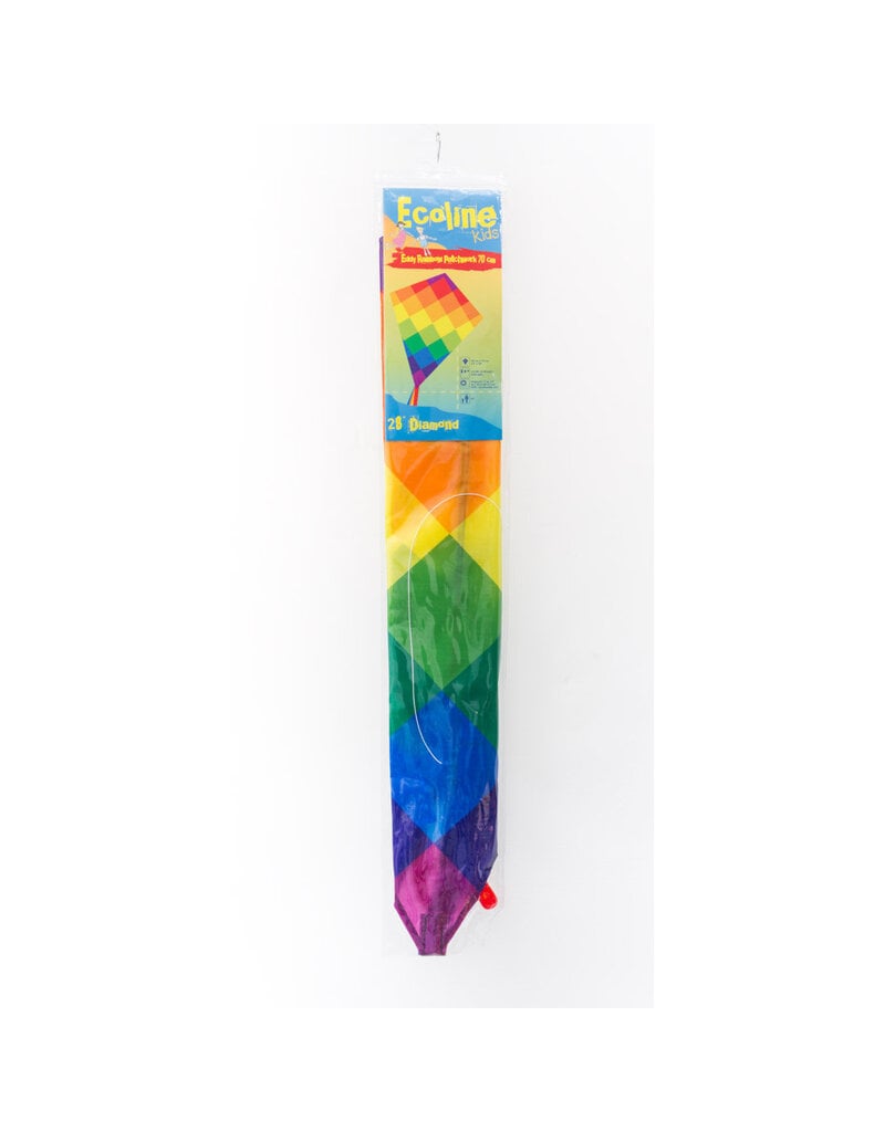 HQ Kites and Designs Ecoline Eddy Rainbow Patchwork Kite 28"
