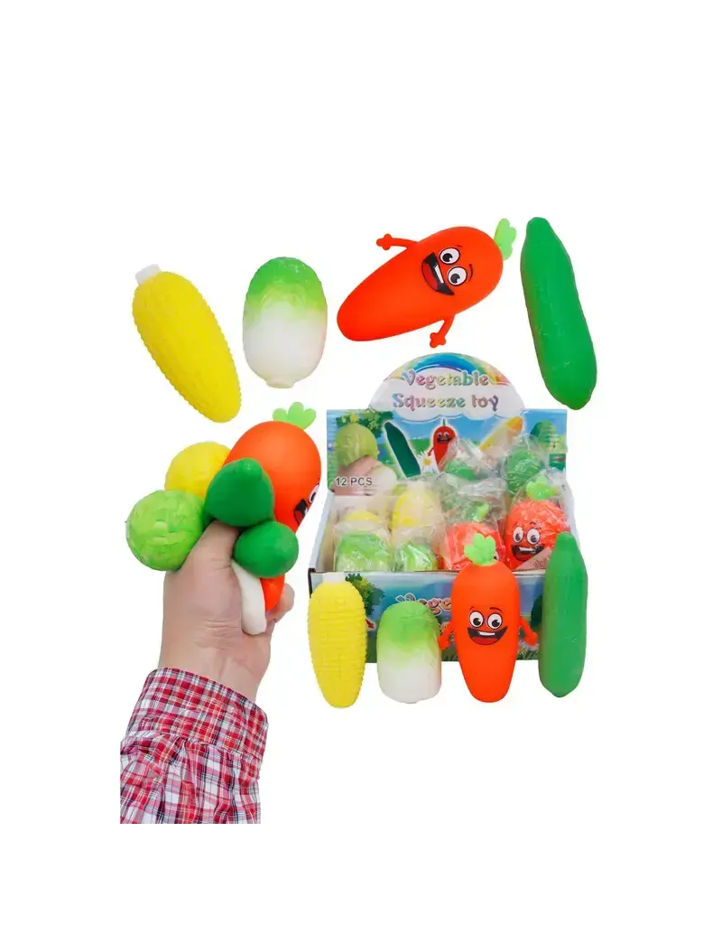 Cap Zone Mixed Vegetable Fluffy Slime Filled Squishy