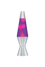Lava Lite Lava Lamp Classic - Pink Lava/Purple Liquid/Silver Base - 14.5"