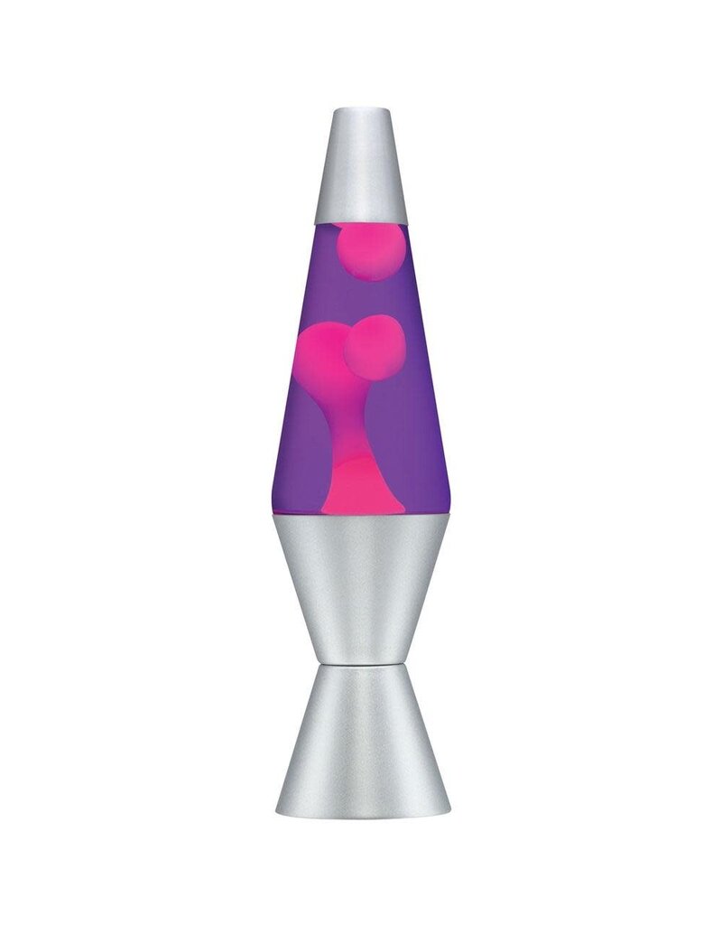 Lava Lite Lava Lamp Classic - Pink Lava/Purple Liquid/Silver Base - 14.5"