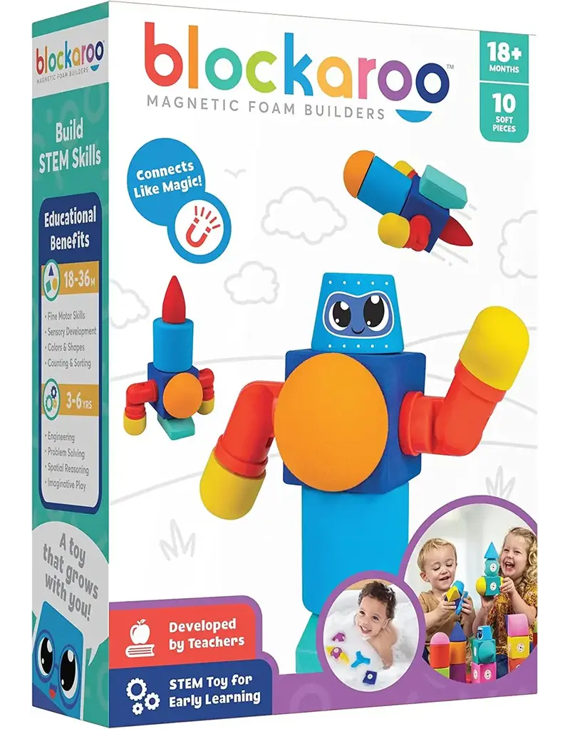 Blue Marble blockaroo Magnetic Foam Builders