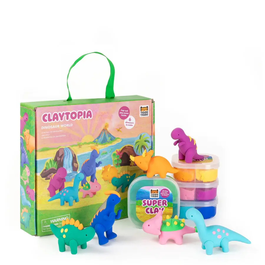 Artistic Tiger Tribe Claytopia Dinosaur World