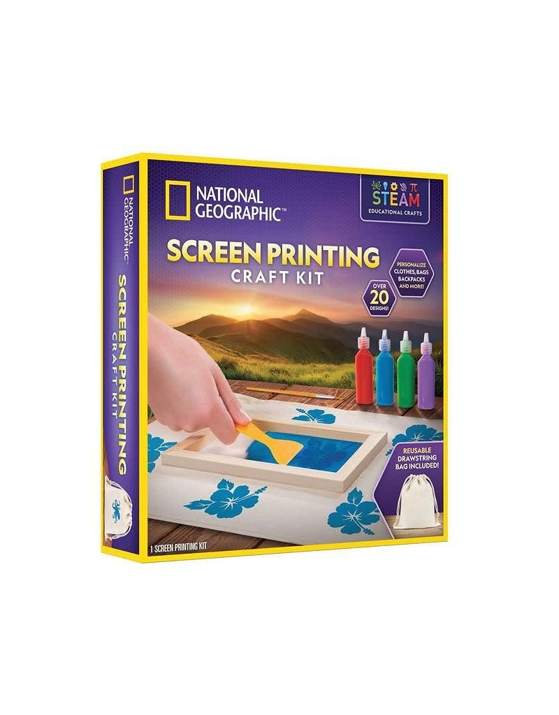 Blue Marble National Geographic Screen Printing Craft Kit