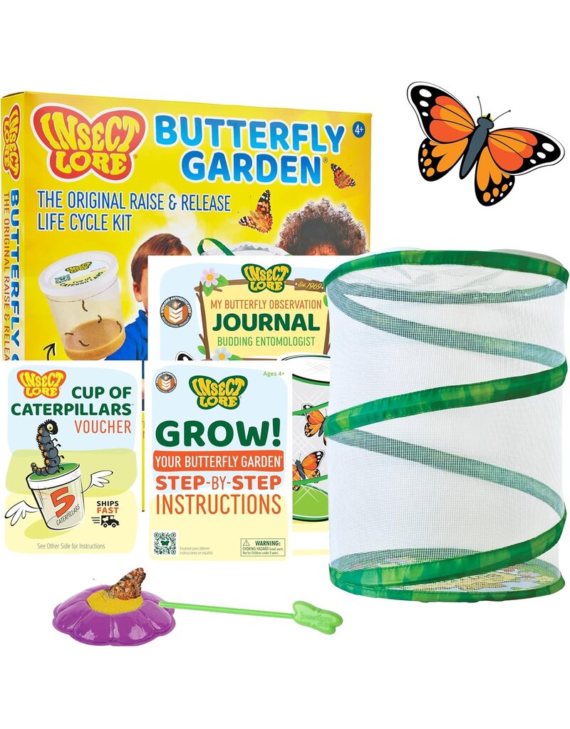 Insect Lore Science Kit Butterfly Garden with Voucher - The Original Raise & Release Life Cycle Kit
