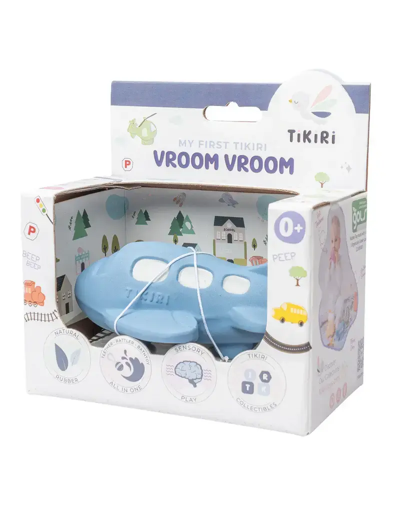 Tikiri Tikiri Plane Natural Rubber Rattle