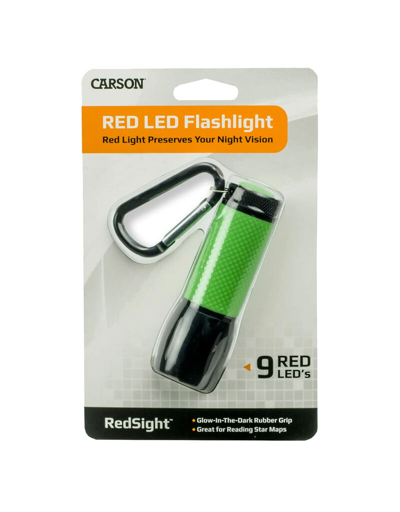 Carson optical Red LED Flashlight