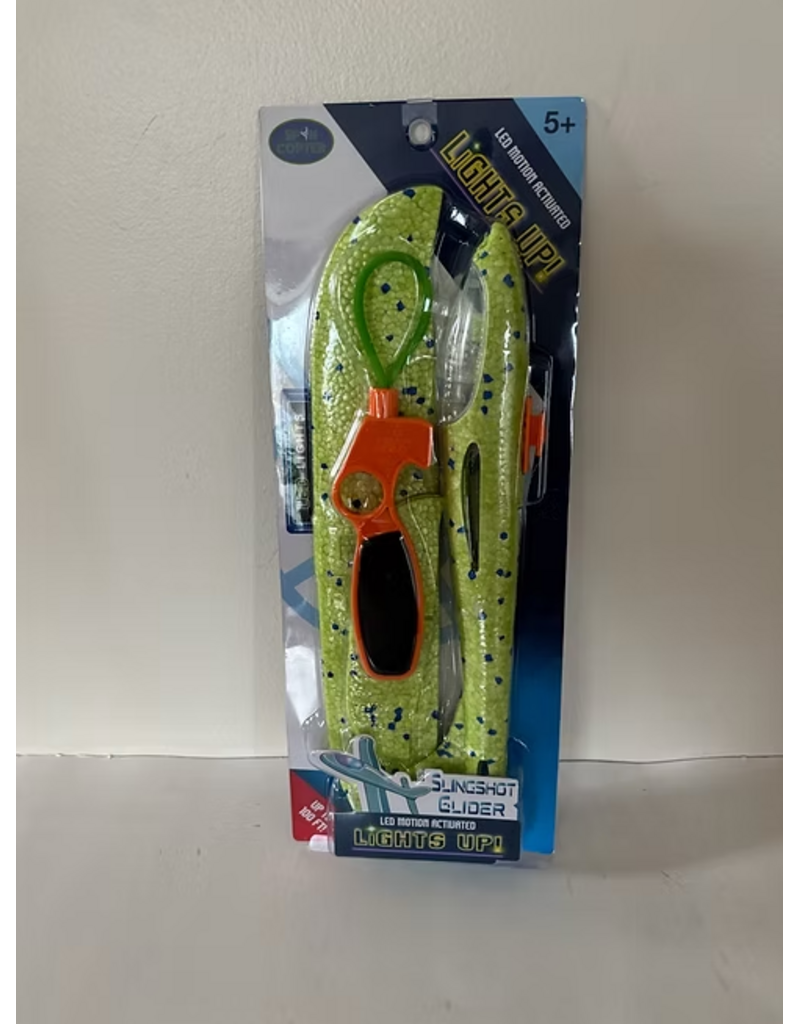 Spin Copter Slingshot Plane (Assorted Colors, Sold Individually)