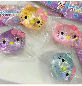 Sparkling Extras NO UPC Hello Kitty Glitter Squishy Squeeze Toy Fidget Toy
