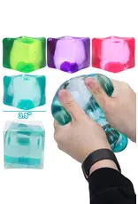 Cap Zone Jumbo Solid Color Clear Cube Maltose Putty Filled Squishy(Assorted Colors; Sold Individually)