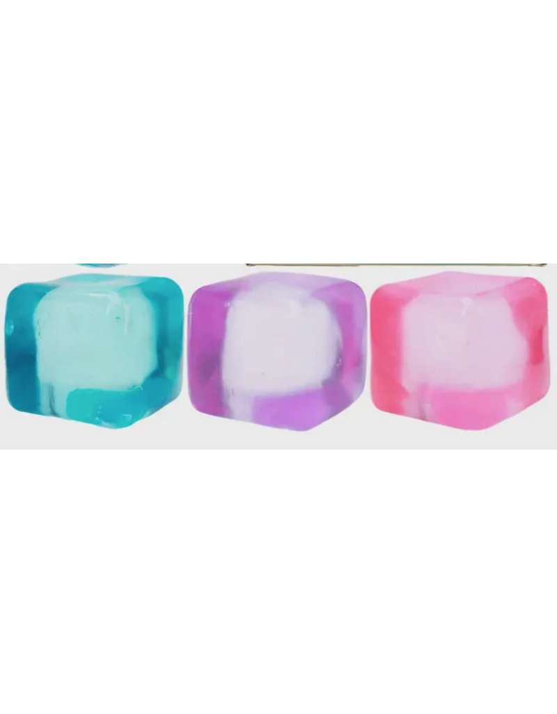 Cap Zone Clear Solid Cube Thick Maltose Putty Filled Squishy (Assorted Colors; Sold Individually)