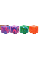 Cap Zone ( NO UPC) Marbled Cube Putty Filled Squishy (Assorted Colors; Sold Individually)