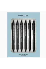 SNIFTY worklife Pen Set Black Ink Gel Pens