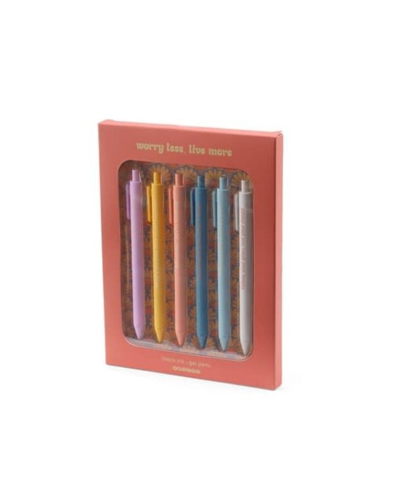 SNIFTY Worry Less Live More Pen Set