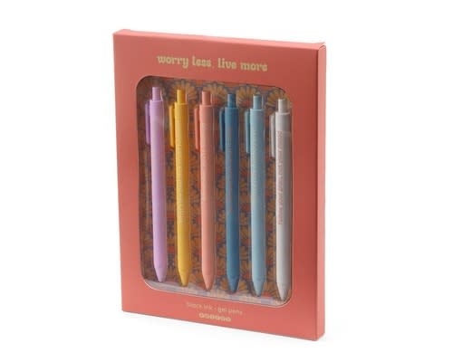 Worry Less Live More Pen Set