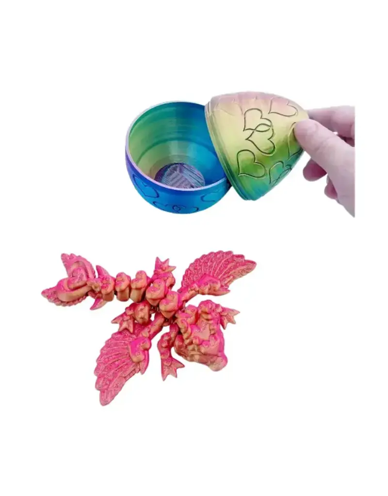 PYE Games Mystery Heart 3D Printed Dragon Egg (Colors Vary)