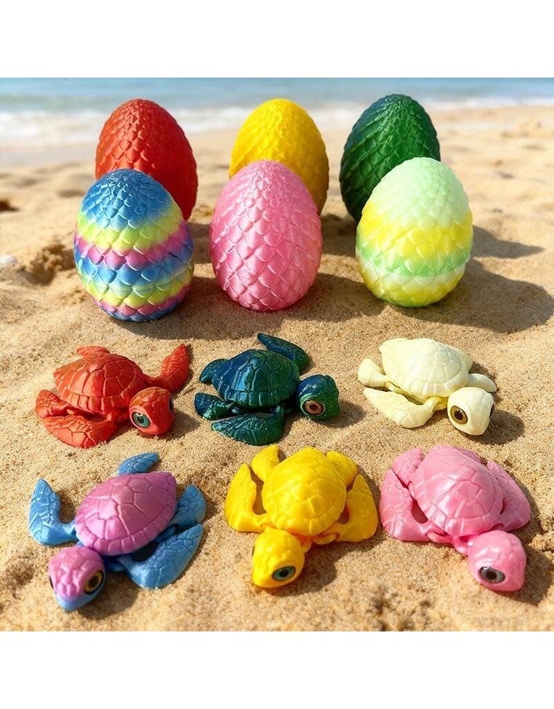 PYE Games 3D Mini Mystery Turtle Egg Assortment (Sold Individually; Assorted Colors; Assorted Styles)