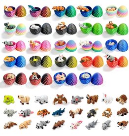 PYE Games 3D Mini Mystery Animal Egg Assortment (Sold Individually; Assorted Colors; Assorted Styles)