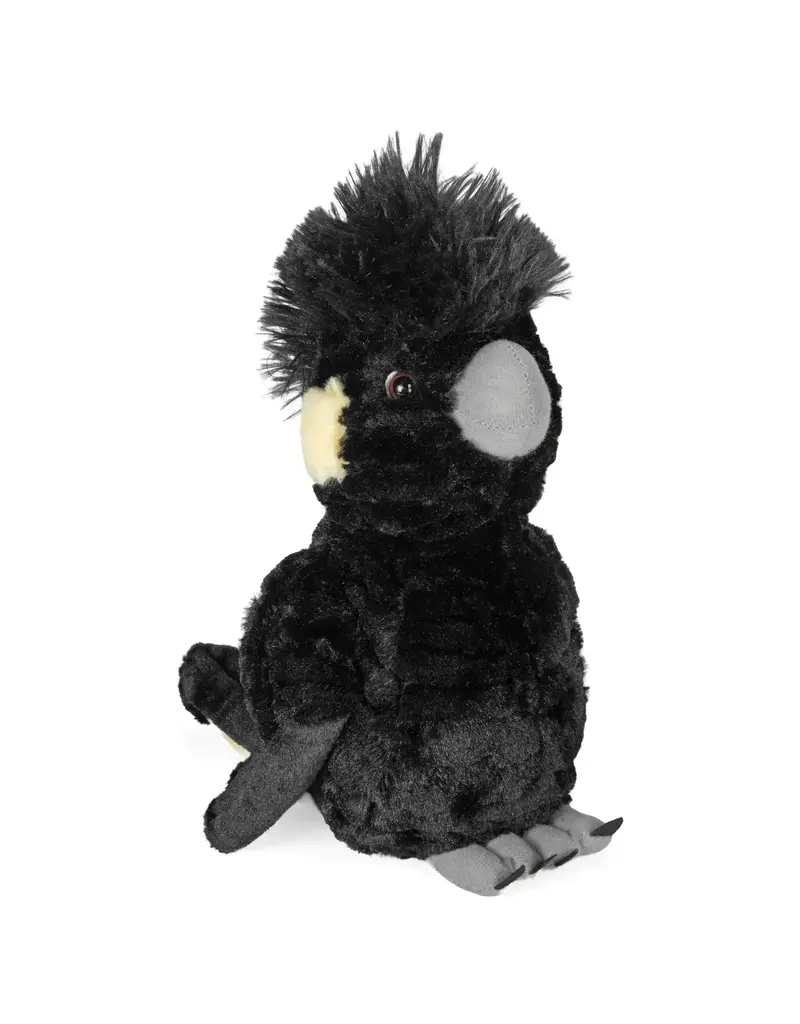 Wild Republic Plush Yellow Tail Black Cockatoo