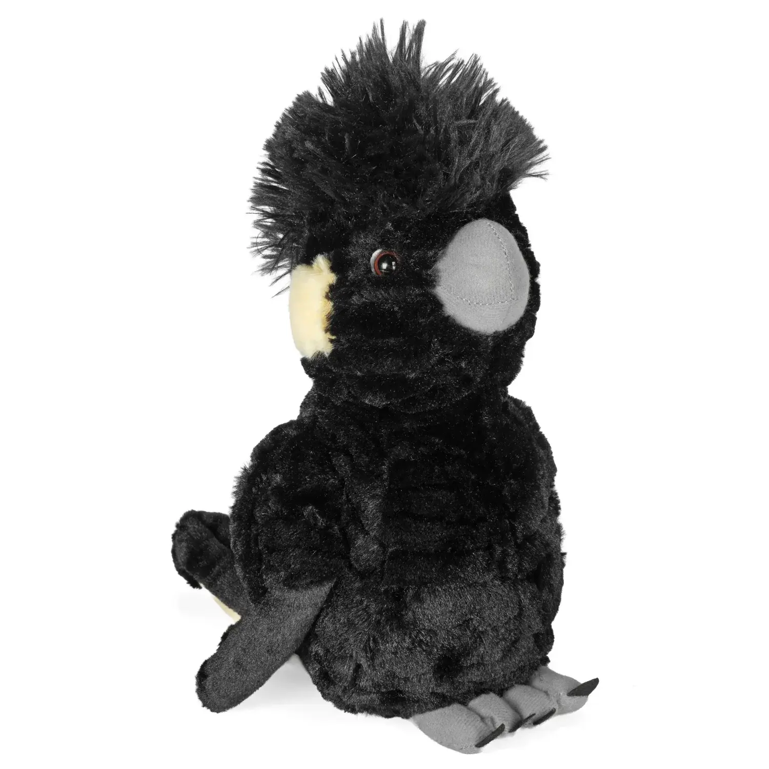 Plush Yellow Tail Black Cockatoo