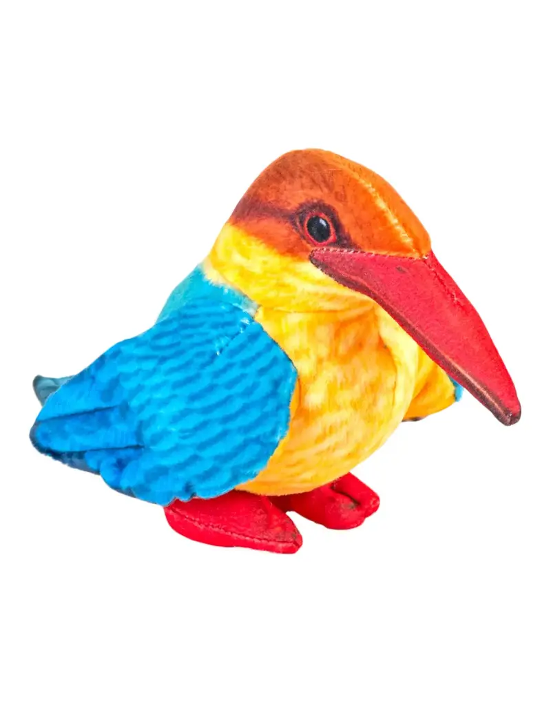 Wild Republic Rainforest Bird Stork Billed King Stuffed Animal - 4.5"