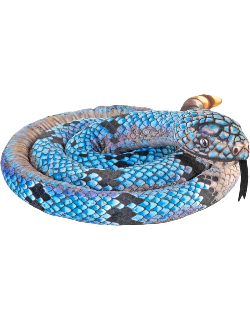 Wild Republic Plush Snake Living Earth Blue Rock Rattle