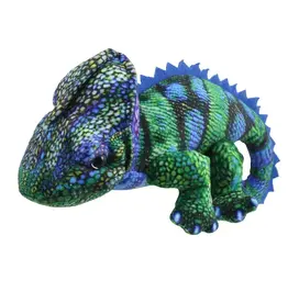 The Puppet Company Blue Green Chameleon Finger Puppet
