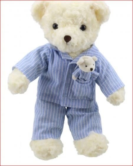 Dressed Plush Toy Animal - Bedtime Bear (Pyjamas)
