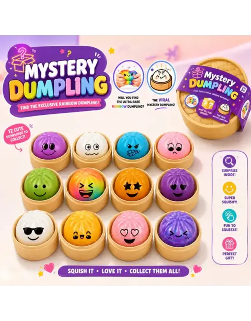 The American Gift Company Mystery Squishy Dumplings (Assorted Colors) 1 pc