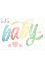 FAIRE Card Hello Baby Embossed