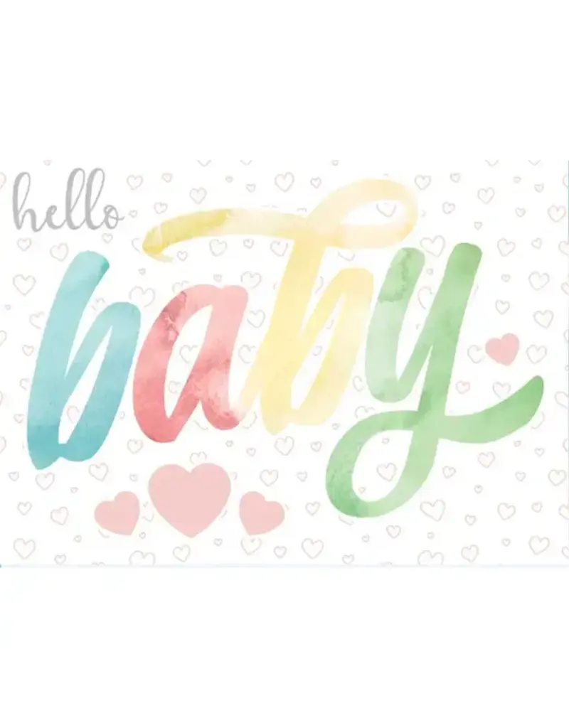 FAIRE Card Hello Baby Embossed