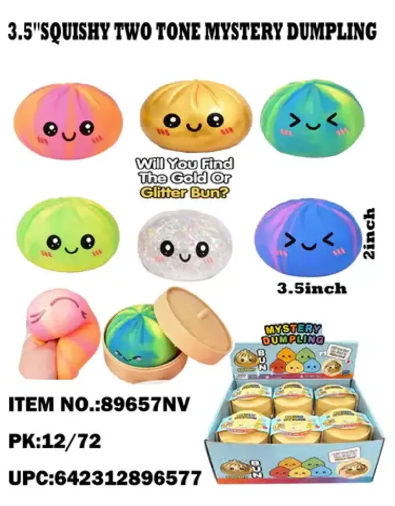 Jo's Dream Two Tone Dumpling  - Will You Find the  Gold Bun ( Assorted Colors; Sold Individually)