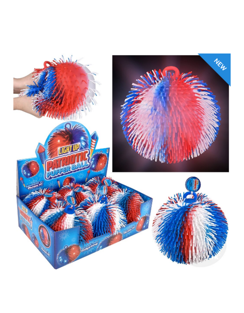 The toy network Light-Up Patriotic Puffer Ball 8.75" sold single