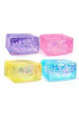 UZ Wholesale STore Glitter Stress Cube Squeeze Squish Glitter Tofu Aurora Malt
