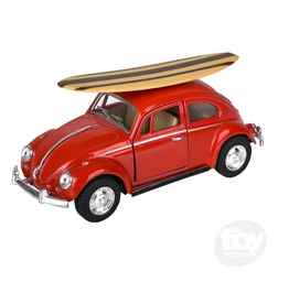 The toy network Die-cast Classic VW Beetle with Surfboard (Colors Vary; Sold Individually)
