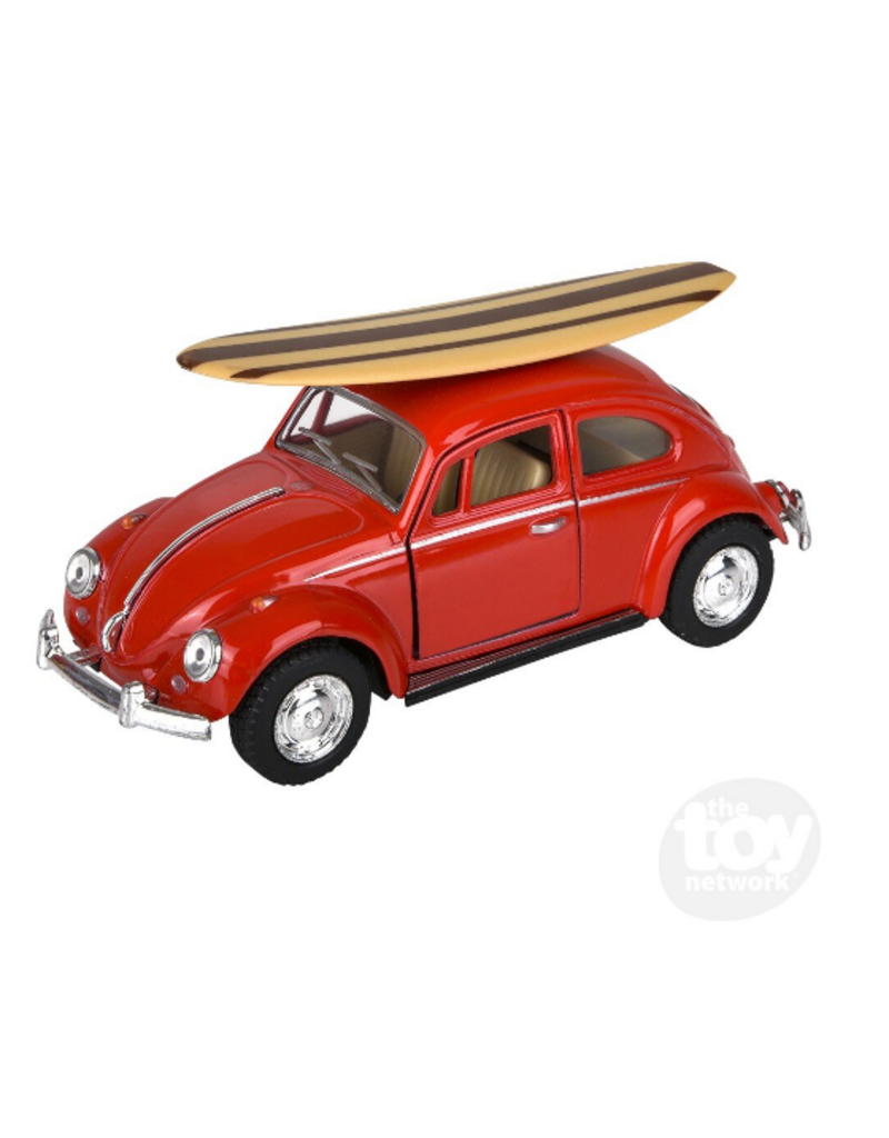 The toy network Die-cast Classic VW Beetle with Surfboard (Colors Vary; Sold Individually)